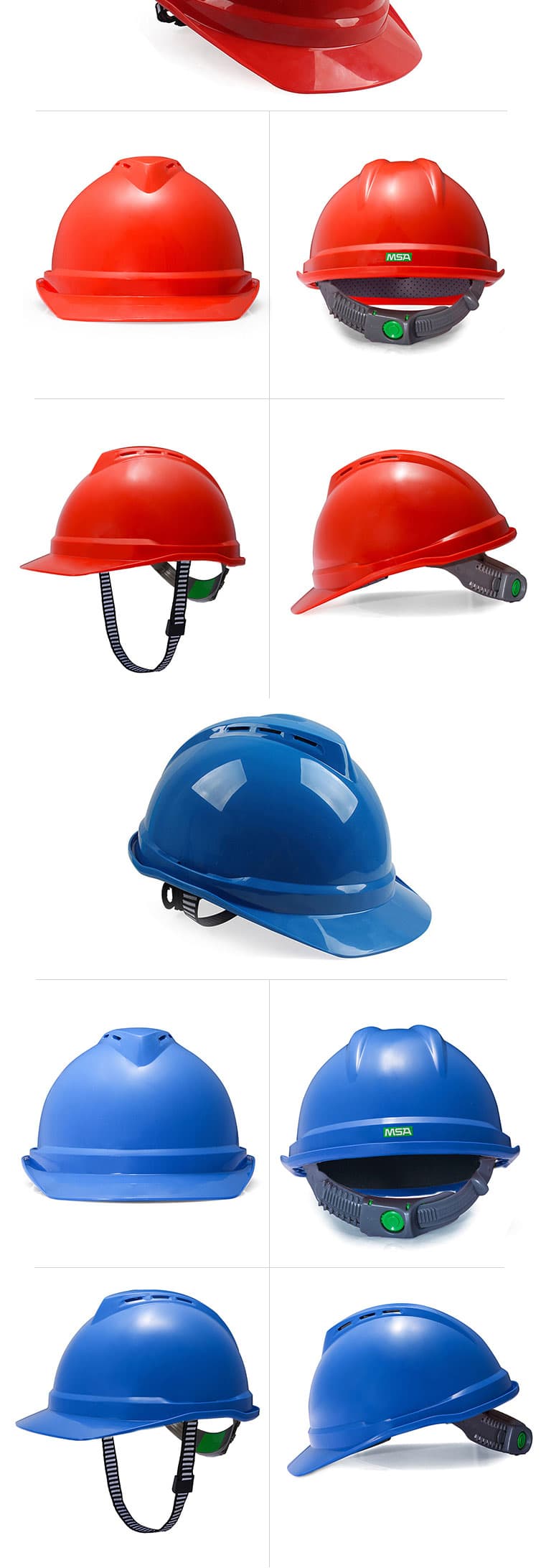 梅思安（MSA）10146668 V-Gard500豪华ABS红色安全帽