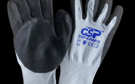 CR401B HPPE 3级抗切割PU手套
