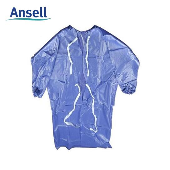 安思尔Ansell 56-910防化带袖围裙--广州劳保工作服供应商