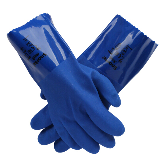 安思尔 4-644聚氯乙烯防化手套--广州劳保手套供应商