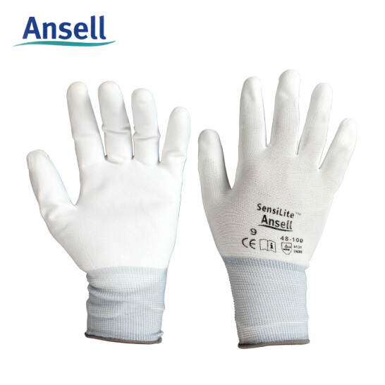 安思尔 48-100 PU涂层精细操作手套