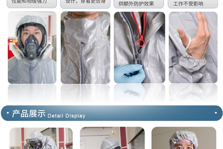 3M 4570 防轻度化学液体飞溅连体防化服