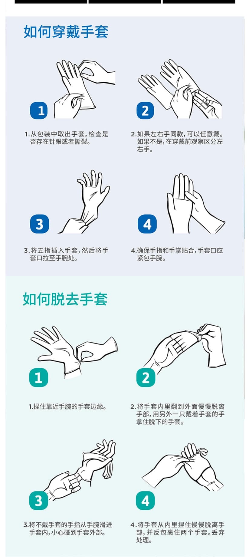 安思尔(Ansell) 10-134一次性丁腈手套