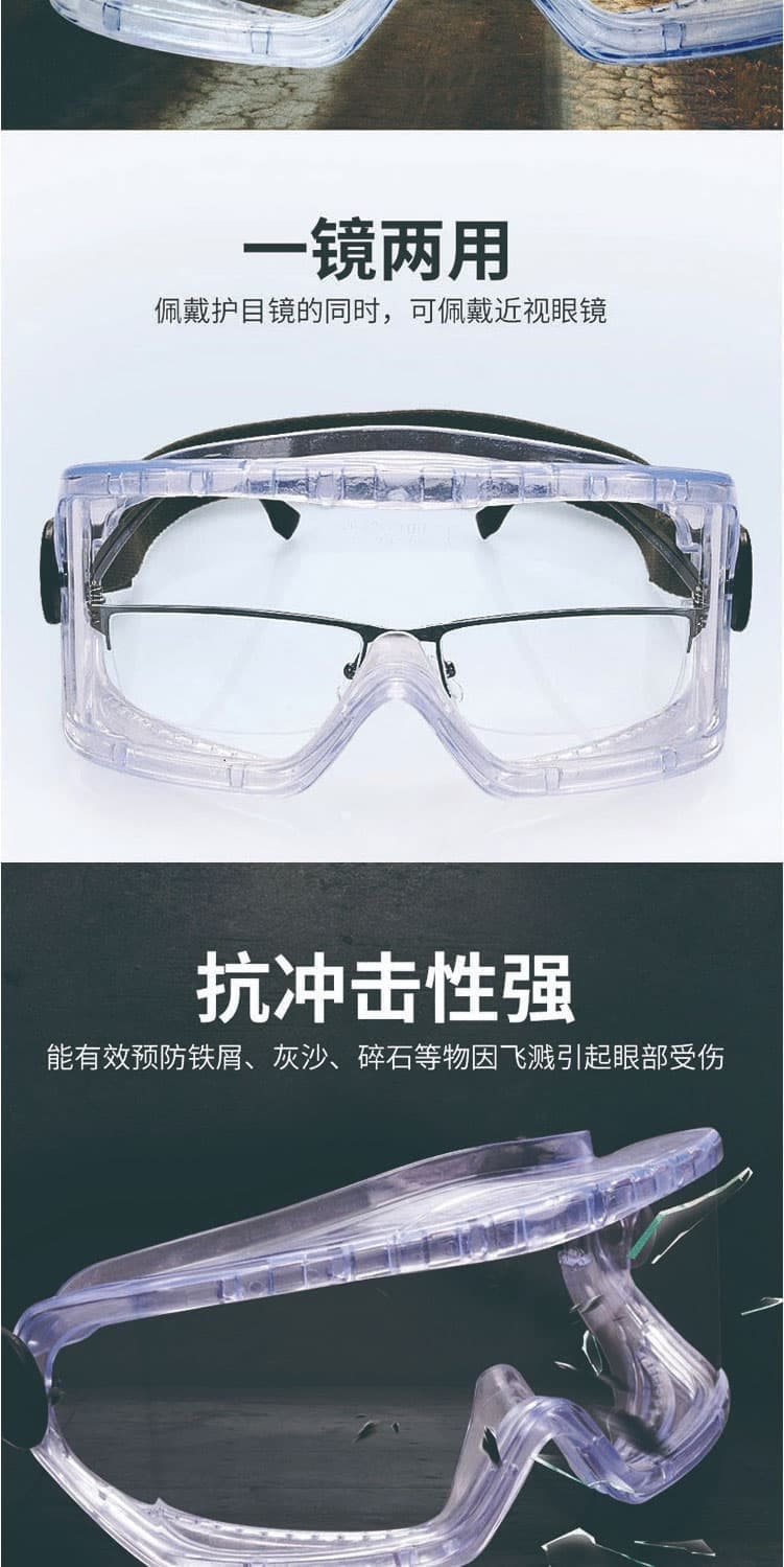 梅思安(MSA)  10203291 威护防护眼罩 多功能护目镜